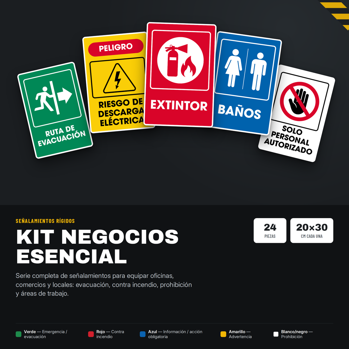 Negocios Esencial (Señalamientos 20x30 cm)