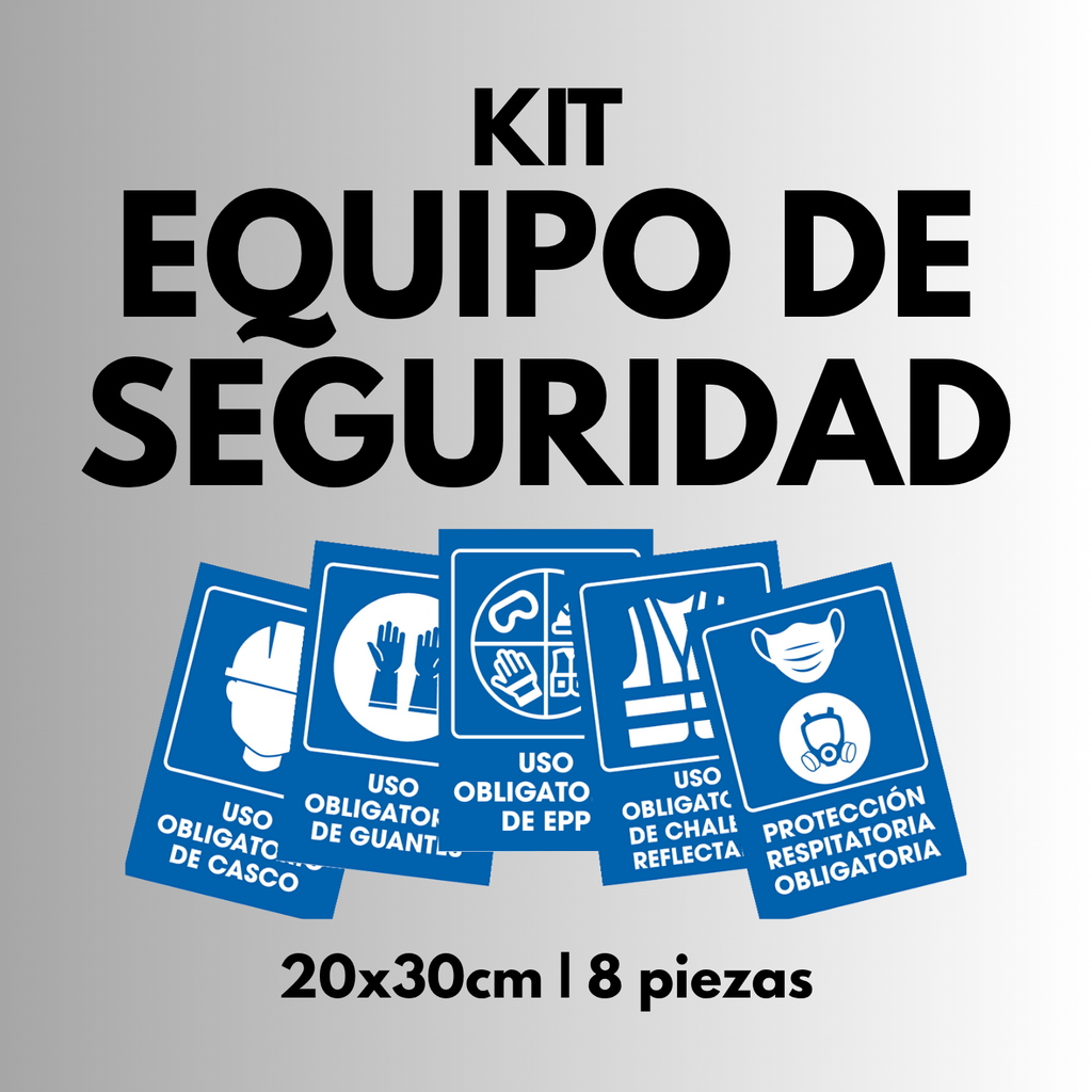 Equipo de Seguridad (Señalamientos 20x30 cm)