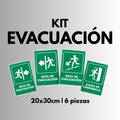 Evacuación (Señalamientos 20x30 cm)