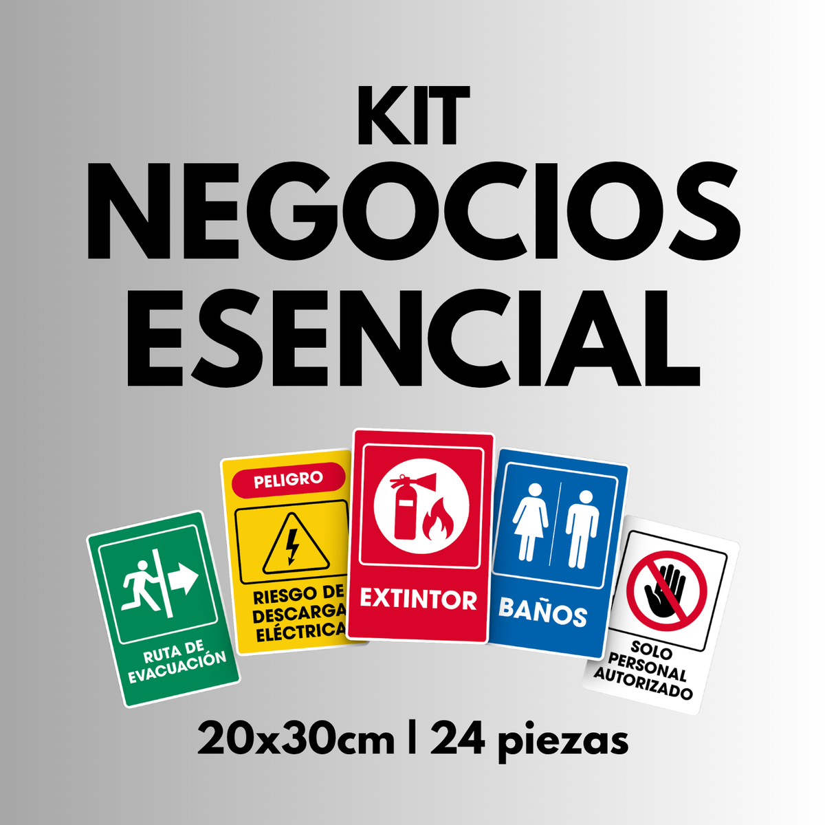 Negocios Esencial (Señalamientos 20x30 cm)