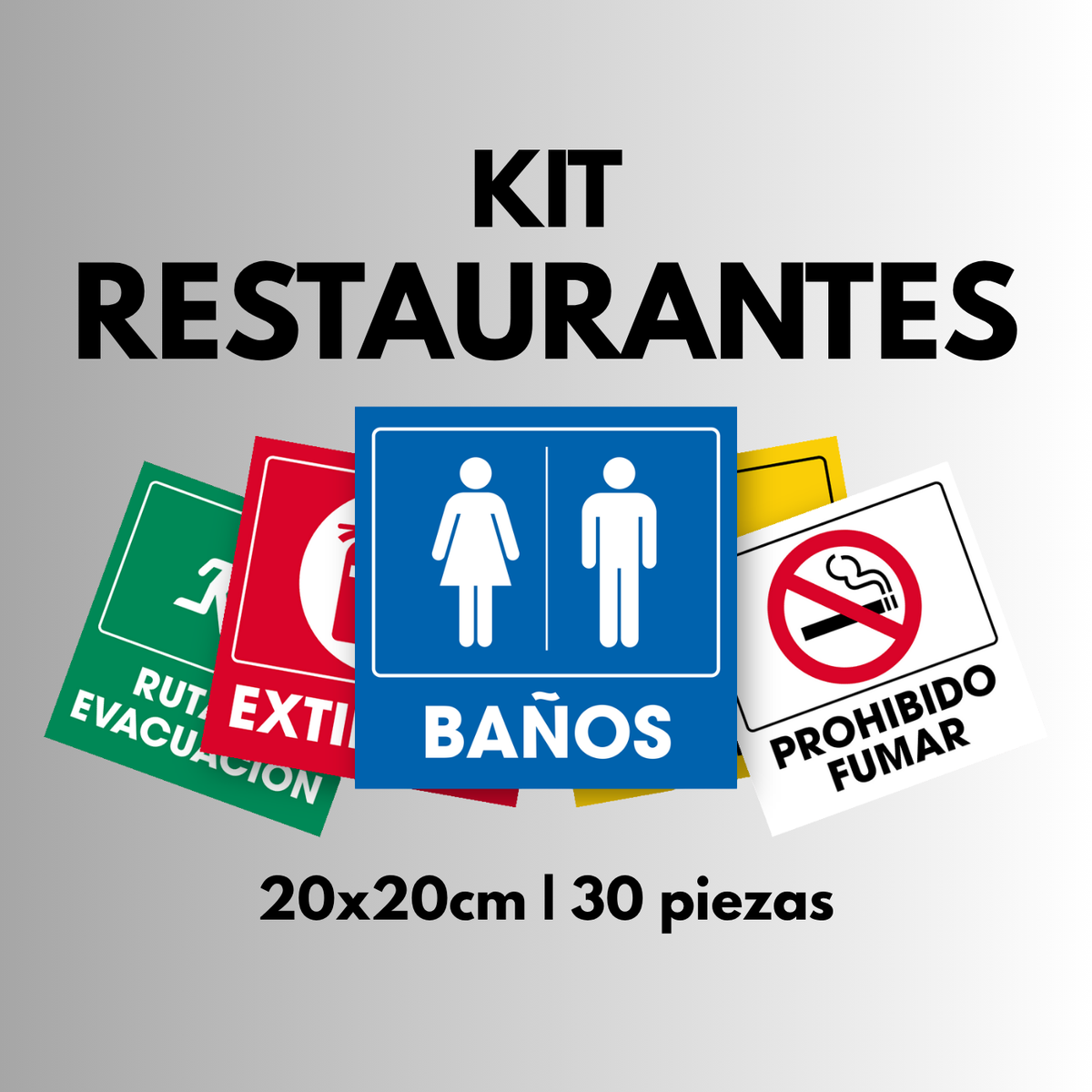 Restaurantes (Señalamientos 20x20 cm)